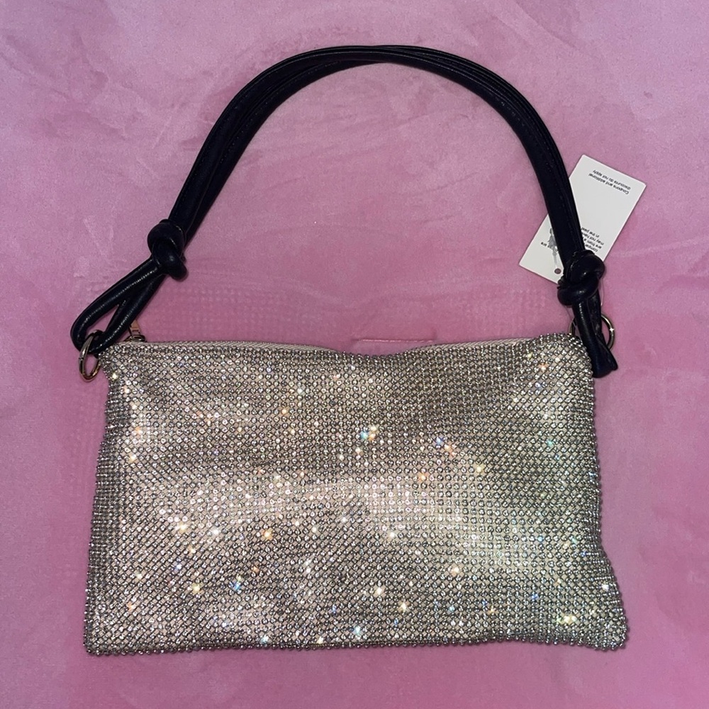 Cute Gold rhinestone handbag